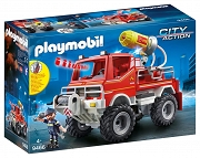 Misja ratownicza straży pożarnej City Action - zestaw Playmobil z  helikopterem, autkiem i motorówką - 98 elementów - dla dzieci od 4 lat -  kod produktu 9319